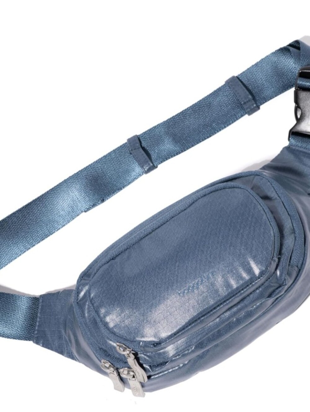 🎆Baggallini Blue Ripstop Belt Bag Crossbody Waist Pack Travel Lightweight NWT
